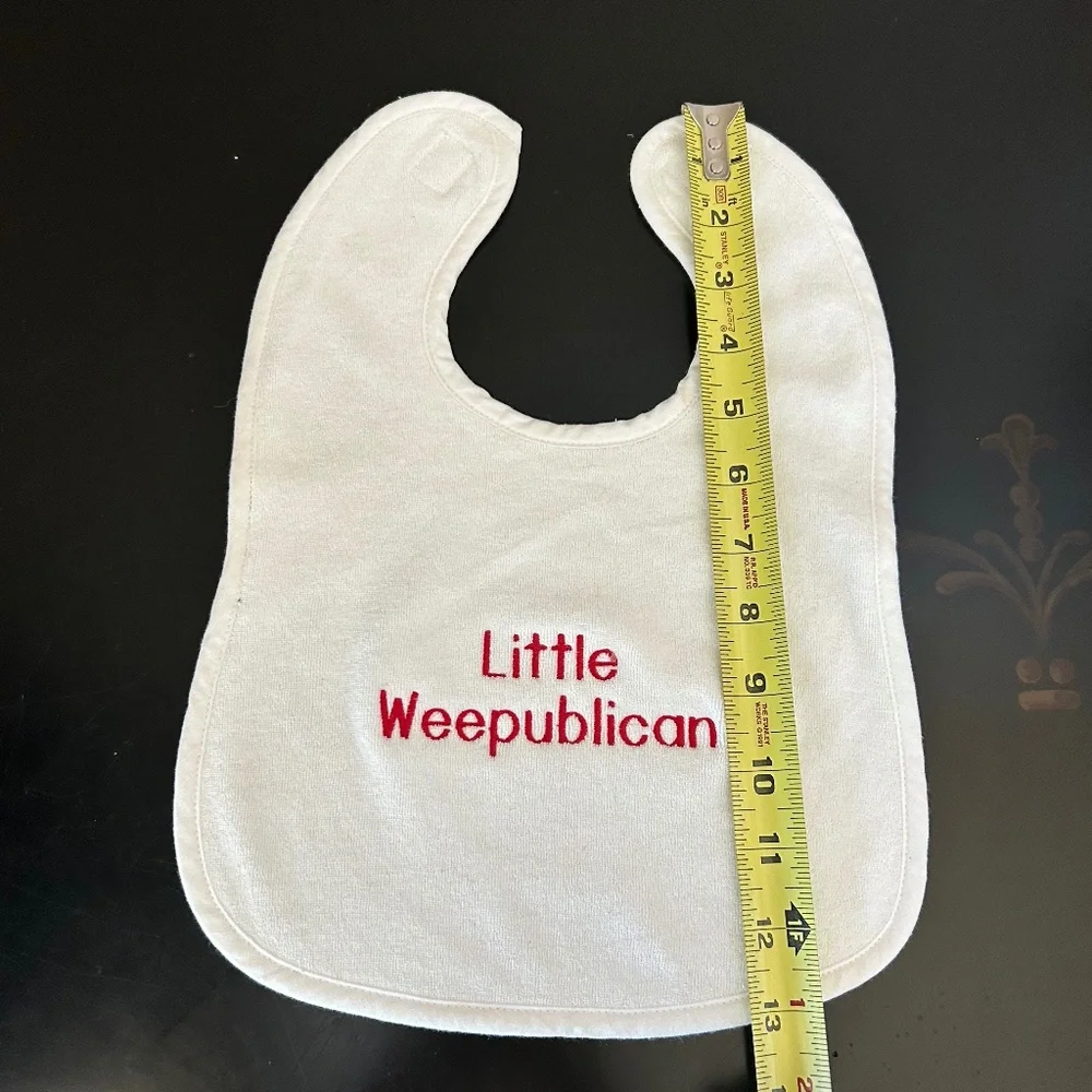 Bows and Beaus “Little Weepublican” Baby Bib. NWOT